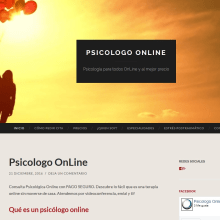 Psicólogo Online. Web Development project by Antonio Gonzalez - 02.10.2017
