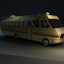 Fleetwood Bounder "Breaking Bad": Modeling and texture. 3D, and Automotive Design project by Sergio Cabezudo - 03.11.2016