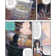 Manga Odio el rosa (Oxford). Ilustração tradicional, e Comic projeto de Esther Lecina Sesén - 12.12.2014