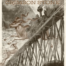 GIG Poster Dieaway+Crimson Stone. Ilustração tradicional, e Design gráfico projeto de Johnny Piñeiro - 13.02.2017