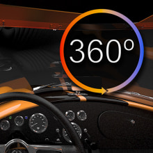 Shelby AC Cobra Interior VR 360º 4K. Música, 3D, Animação, Design gráfico, Design industrial, Vídeo, e VFX projeto de Ivan C - 12.01.2016