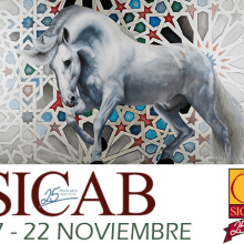 Cartel Sicab salón Internacional del Caballo Español 2015. Un proyecto de Diseño, Ilustración tradicional y Pintura de Magdalena Almero Nocea - 14.02.2017