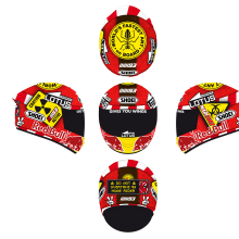 Catalan GP 2015 Marc Marquez Helmet Contest Finalist. Un progetto di Graphic design di Miguel Angel de la Barrera - 30.03.2015