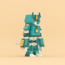 Diseño de Robot 3D. Een project van Traditionele illustratie, 3D y Ontwerp van personages van Francisco Vargas - 18.02.2017