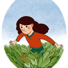 Girl in the field. Un proyecto de Ilustración tradicional de Bernat Muntés - 20.02.2017