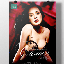 Cartel Carmen de Bizet. Graphic Design project by Ion Richard - 06.24.2014