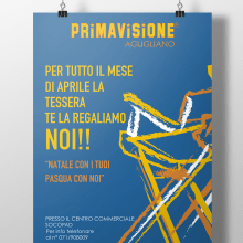 Cartel PRIMAVISIONE. Design, Traditional illustration, and Advertising project by Ion Richard - 01.19.2012