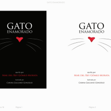 Gato enamorado (libro, ebook, ilustración). Traditional illustration, and Editorial Design project by Carina Galliano - 02.15.2014