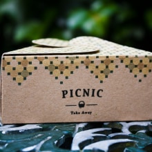 Picnic - Take Away. Een project van  Ontwerp, Traditionele illustratie, Fotografie,  Art direction,  Br, ing en identiteit, Grafisch ontwerp y Packaging van Marta Barroso Lorenzo - 04.10.2015