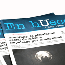 Periodico - Un hUeco. Editorial Design, and Graphic Design project by Desireé Vásquez Sánchez - 06.24.2012