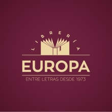 Diseño imagen corporativa Librería Europa . Design gráfico projeto de DIKA estudio - 24.02.2017