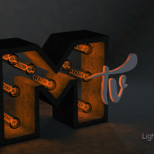 Letra 3D con luces. Un projet de 3D de Bruno Nieto - 24.02.2017