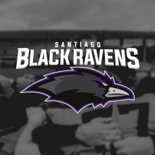 Santiago Black Ravens Rebrand & Promo. Un proyecto de Diseño gráfico de Martín García García - 27.02.2017