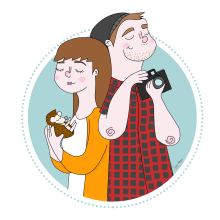 Ilustración de pareja. Un proyecto de Ilustración tradicional de Sara Alegre Palacios - 02.03.2017