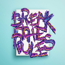 Break the Rules. Ilustração tradicional, Direção de arte, Design gráfico, e Tipografia projeto de Joan Adrover - 04.03.2017