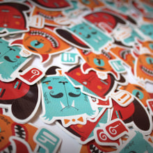 StickerApp. Un proyecto de Diseño, Ilustración tradicional y Diseño de personajes de Mickael Brana - 06.03.2017