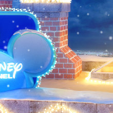 Disney Channel Christmas Ident. Publicidade, 3D, e Animação projeto de Alex Mateo - 08.03.2017