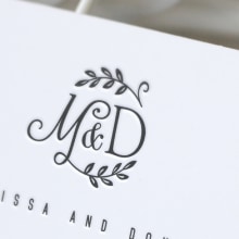 Wedding logotype. Projekt z dziedziny Br, ing i ident, fikacja wizualna, Projektowanie graficzne, T i pografia użytkownika Carles Ivanco Almor - 08.03.2017