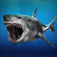 Shark - Discovery Underwater View-Master VR. Un proyecto de Diseño, 3D, Informática, Diseño de personajes y Diseño de juegos de Sergio Garcia Poderoso - 15.07.2015