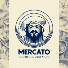 MERCATO DELLA PASTA. Art Direction, Br, ing, Identit, and Graphic Design project by Jhonny Núñez - 03.13.2017