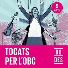 Tocats per l'OBC - Tocados por la OBC. L'Auditori de Catalunya. Un proyecto de Ilustración tradicional de Martín Tognola - 13.03.2017