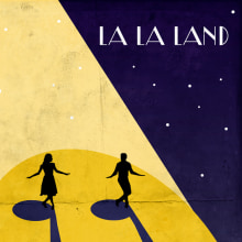 LA LA LAND Posters. Traditional illustration, Film, Video, TV, Fine Arts, Graphic Design, and Film project by Juanjo Murillo - 03.13.2017