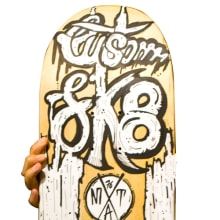 Skateboard • @ClaudiaRigby x @matdisseny #SkateArt. Design, Traditional illustration, and Art Direction project by Matdisseny @matdisseny - 07.30.2014