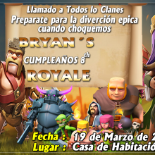 clash of clans birthday . Design, Traditional illustration, and Photograph project by onpa_1730 - 03.16.2017