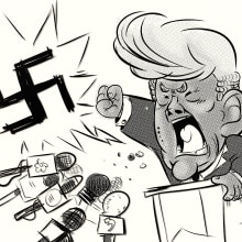 Mr. Trump!. Ilustração projeto de Iker J. de los Mozos - 17.03.2017