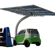 SunCar Aparcamientos para coches eléctricos. 3D project by Carlos Roca - 03.17.2017