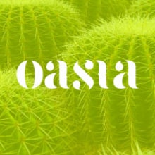 Oasia - Brand Design. Direção de arte, e Design gráfico projeto de Miriam Pérez Boix - 09.01.2017