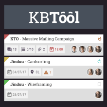 KBTool - Customizable Kanban App - Design Concept W.I.P.. Un proyecto de UX / UI de Pàul Martz - 18.03.2017