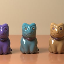 Kitten Figures. 3D project by Daniel Palacio - 03.20.2017