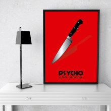 Cartel película Psycho. Design gráfico projeto de Marc Xavier Gómez Tugues kld - 20.03.2017