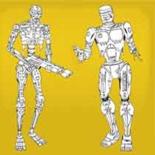 Robocop and Terminator Tribute. Un proyecto de Ilustración tradicional de Entebras - 24.03.2017