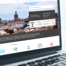Ayuntamiento de Valencia - Propuesta nueva web (UI Design). Un projet de UX / UI, Design graphique , et Webdesign de Paola Fusco - 29.03.2017