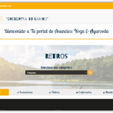 Portal de anuncios de Yoga y Ayurveda. Un proyecto de Desarrollo Web de Carles Far Pierres - 05.04.2017