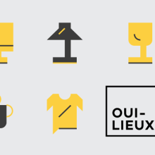 Oui-Lieux. Traditional illustration, Installations, Art Direction, Br, ing, Identit, Graphic Design, T, pograph, Web Design, and Web Development project by Hendrik Hohenstein - 02.28.2014