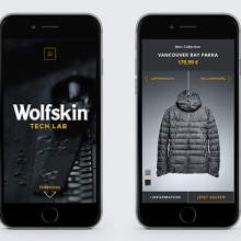 Wolfskin Tech Lab Ein Projekt aus dem Bereich UX / UI, Grafikdesign und Webdesign von Hendrik Hohenstein - 07.04.2017