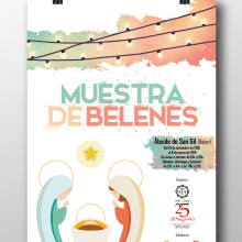 Muestra de belenes 2015. Design, Traditional illustration, Advertising, and Graphic Design project by Raquel Hernández Sánchez - 12.19.2015