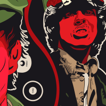 Angus Young | Poster Ein Projekt aus dem Bereich Traditionelle Illustration und Grafikdesign von Vincenzo Imbimbo - 09.10.2015