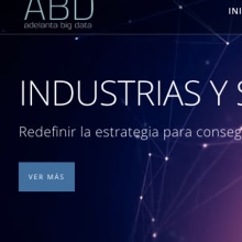 Web Adelanta Big Data. Web Design projeto de Irina Alegre García - 03.01.2017