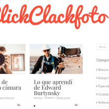 ClickClackFoto Blog de Fotografía. Un proyecto de Desarrollo Web de Manuel López - 13.04.2017