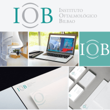Identidad Coporativa IOB Instituto Oftalmológico Bilbao. Art Direction, Br, ing, Identit, and Graphic Design project by lazamarbide design studio - 04.18.2017