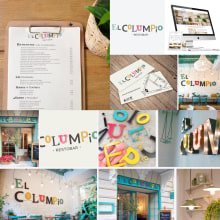 Identidad Corporativa El Columpio restaurante/ Madrid. Br, ing, Identit, and Graphic Design project by lazamarbide design studio - 04.18.2017