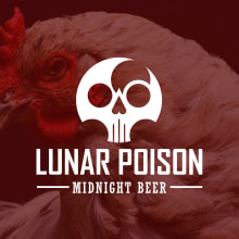 Lunar Poison Beer. Design, Advertising, Br, ing, Identit, Graphic Design, Marketing, Packaging, Product Design, Naming, Audiovisual Production, and Lettering project by V Art - 04.19.2017