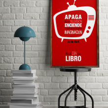 Cartel Día del Libro. Un proyecto de Diseño gráfico de Inmaculada Gutiérrez Mier - 14.04.2016