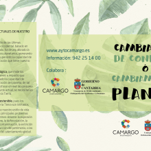 Tríptico  concienciación sobre el medio ambiente.. Un proyecto de Diseño gráfico de Inmaculada Gutiérrez Mier - 20.07.2016