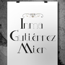 Creación de una tipografía. Tipografia, e Lettering projeto de Inmaculada Gutiérrez Mier - 22.08.2016