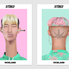 Stoned – Viceland. Publicidade, Motion Graphics, Animação, Design gráfico, Vídeo, e TV projeto de Yarza Twins - 20.04.2017
